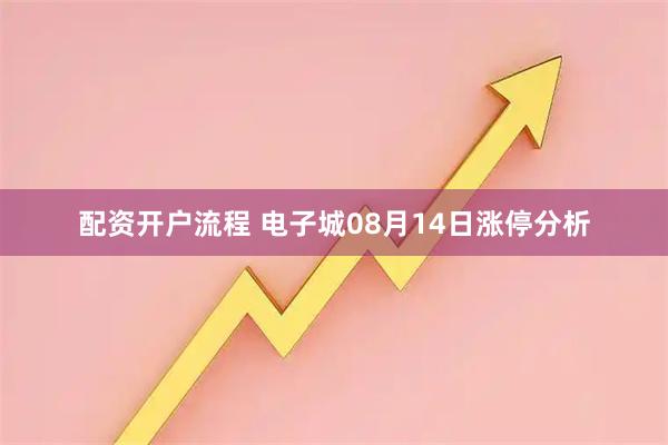 配资开户流程 电子城08月14日涨停分析